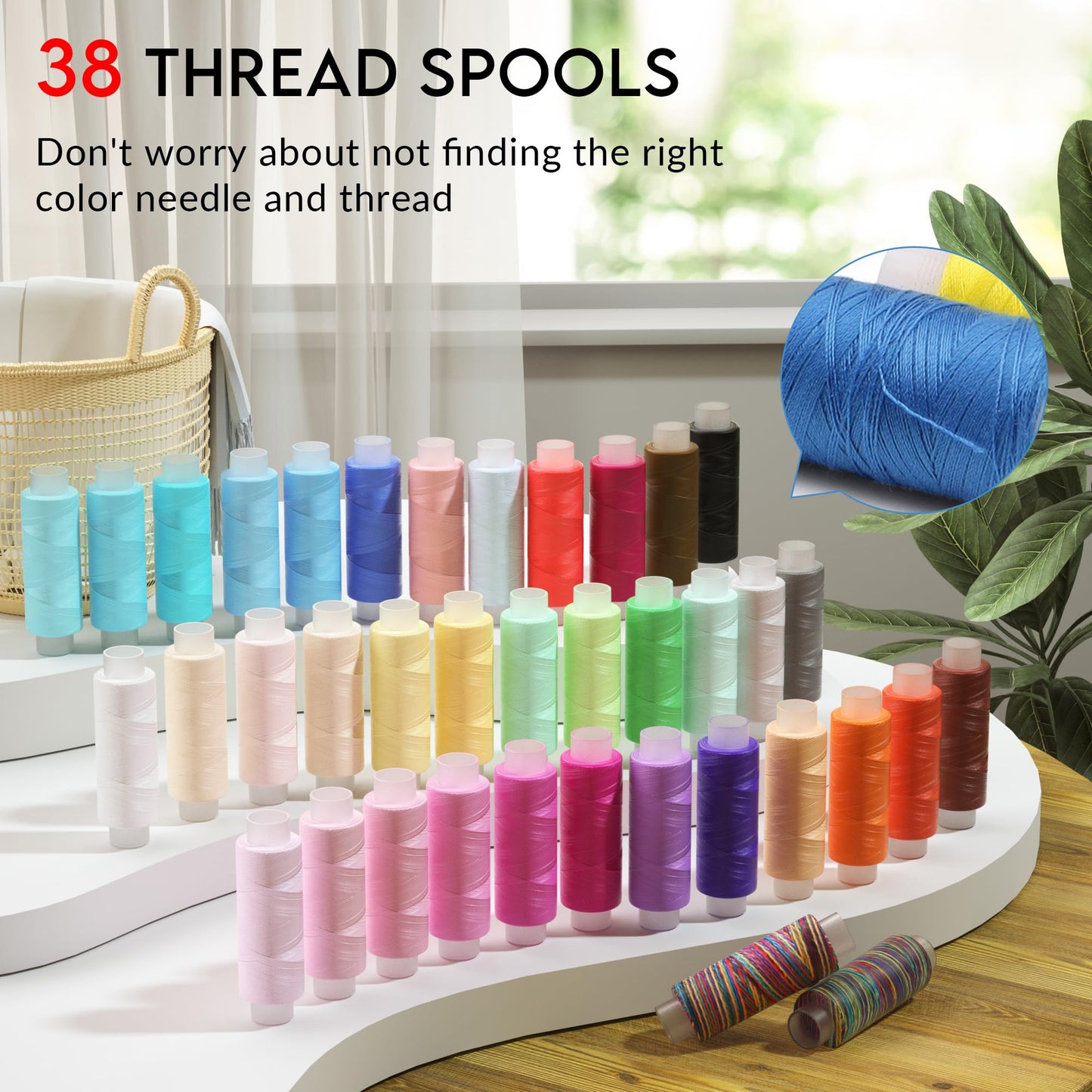 Sewing Kit Gifts for Grandma, Mom, Adults, Kids, Beginner, Home Traveler, Emergency, Professional Sewing Supplies with Tailor Scissors, 38XL Thread, Soft Tape Measure, Sewing Needles etc