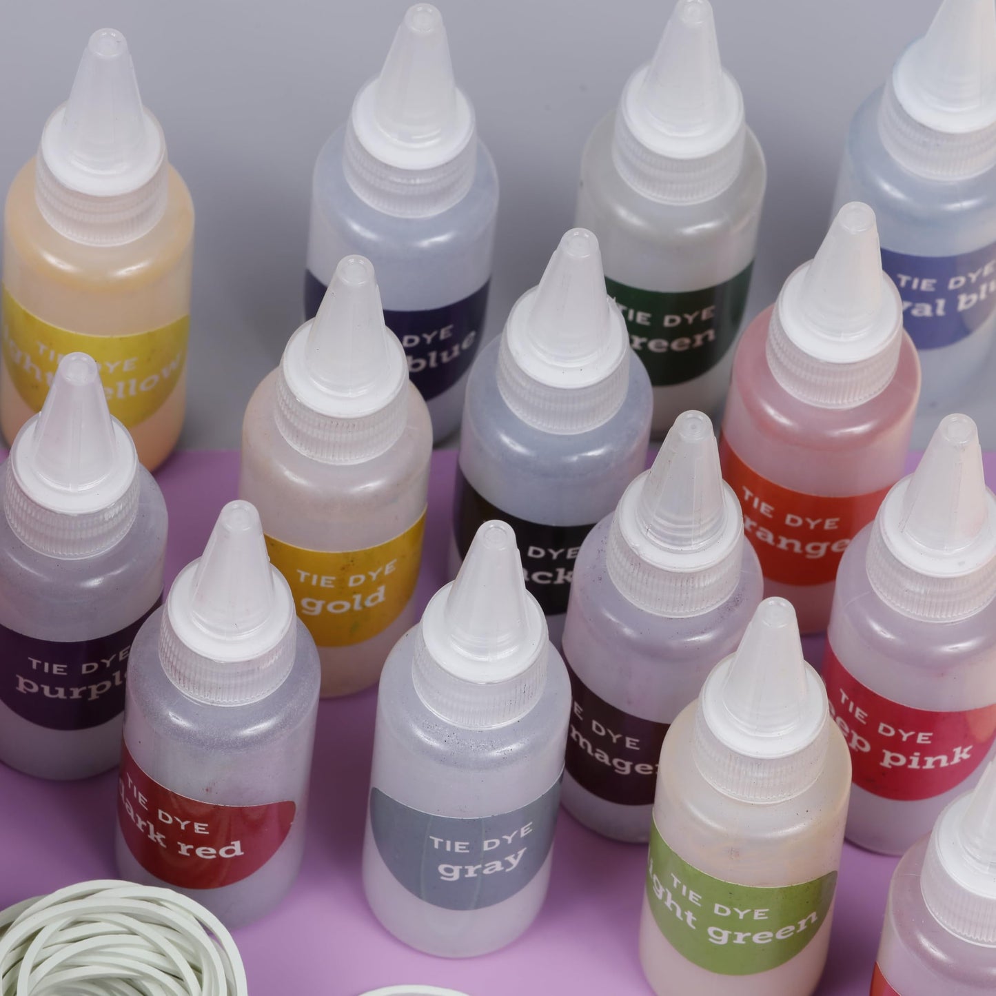 Incraftables Tie Dye Kit for Adults & Kids. Bulk Tie Dye Powder Set Non Toxic 15 Colors Guide, Disposable Gloves, Zip Lock Bags, Table Cloth, Aprons & Loops for Beginner & Pro