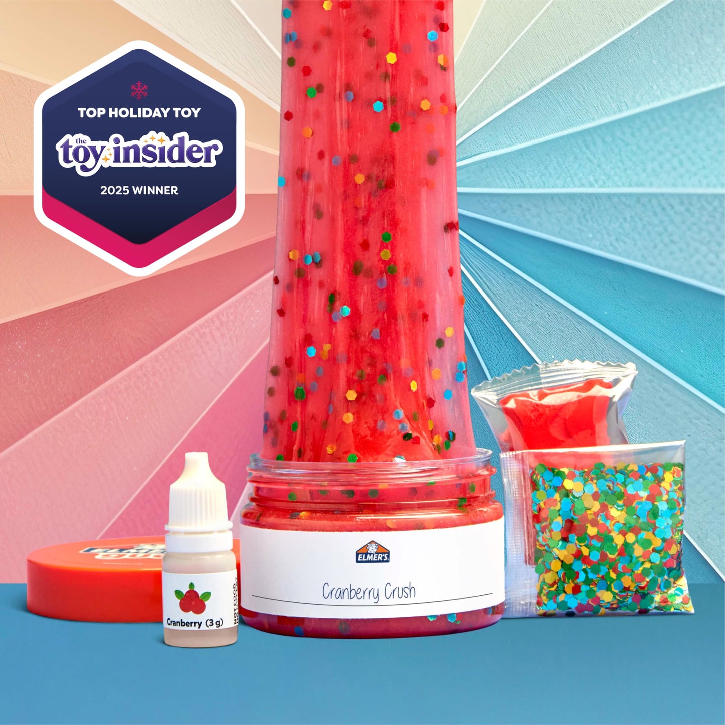 Elmer's Color Wheel Slime Kit, Includes Elmer's GUE Premade Slime, Clay Color Pigments, Scents, Sheet Labels, 24 Piece Kit