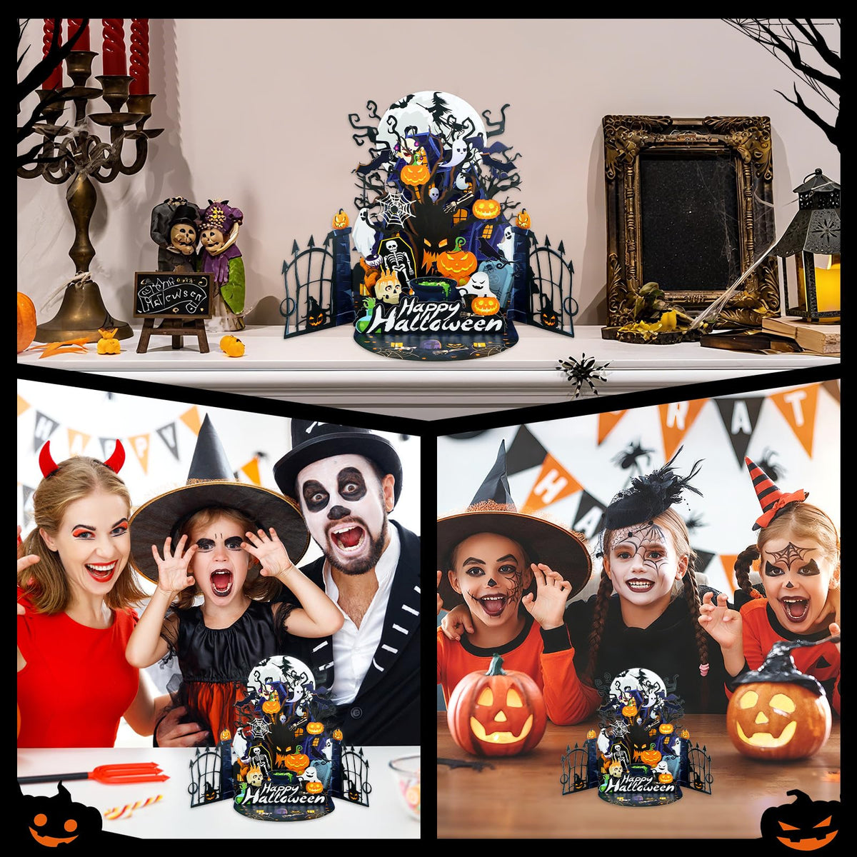 D4DREAM Pop Up Happy Halloween Card, Halloween Gifts for Kids Adults