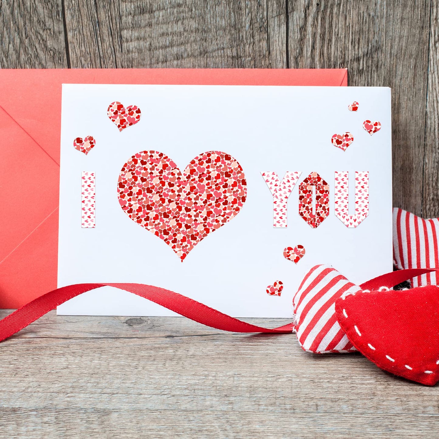 6 Rolls Valentine Day Washi Tapes Valentine Stickers for Sweet Color Cute Stickers for Crafts Love Heart Labels for Wedding(Love Style)