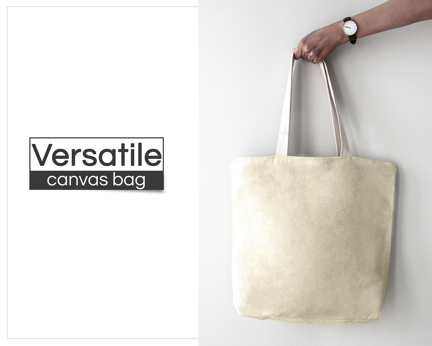 Big Mo's Toys 12 Pack Canvas Tote Bags – Design Your Own Party Favor Pack Tote Canvas Bags