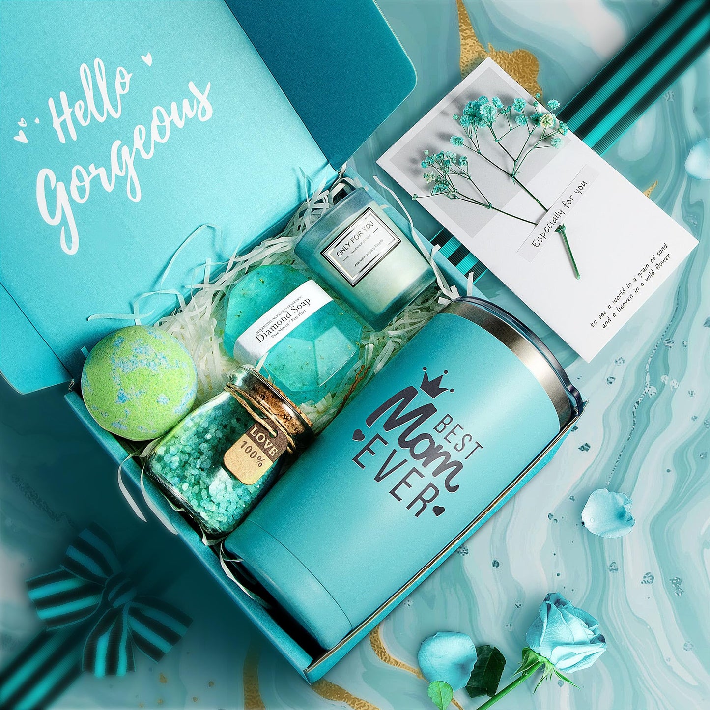 EUASOO Gifts for Mom - Christmas, Birthday, Valentines Day, Mothers Day Gifts for Mom from Daughter Son Kids Husband - Best Mama Gift