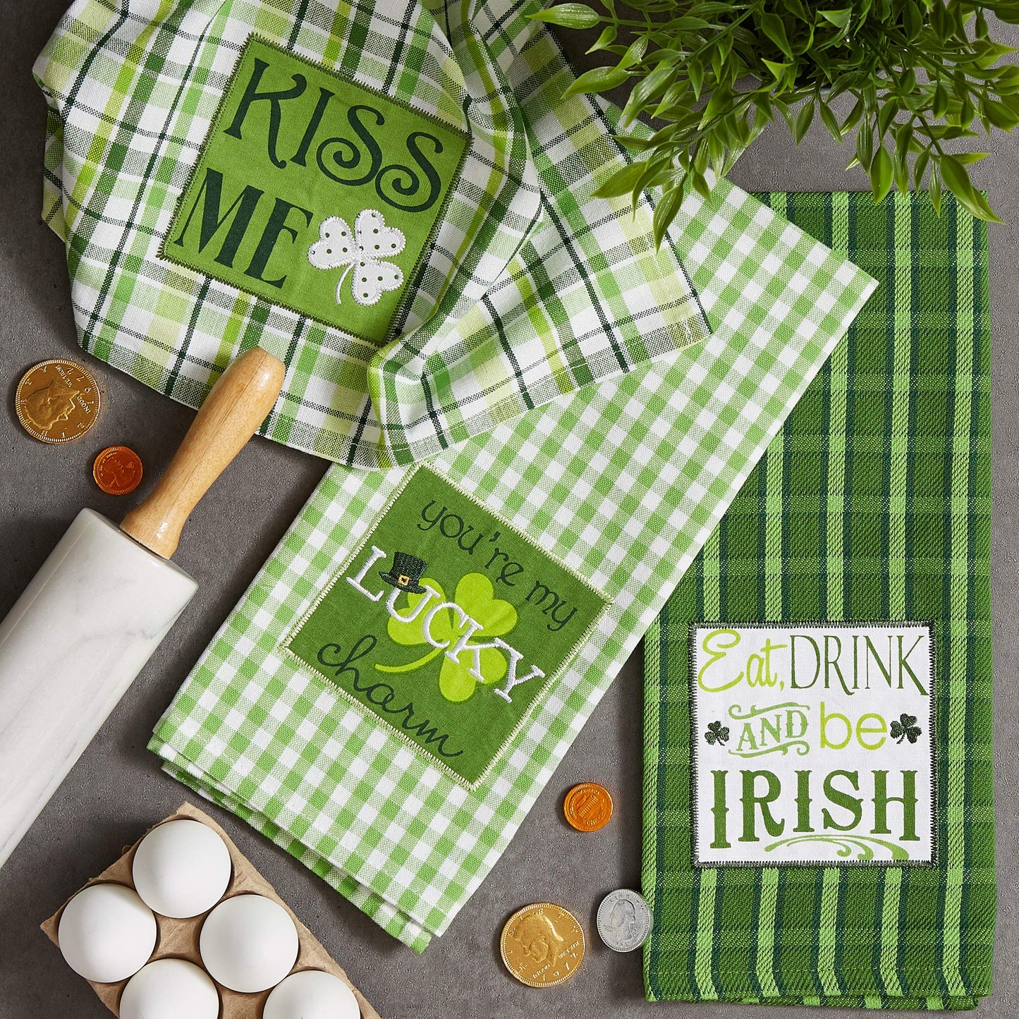 St. Patrick's Day Kitchen Collection, St. Patty's Day, Dishtowel Set