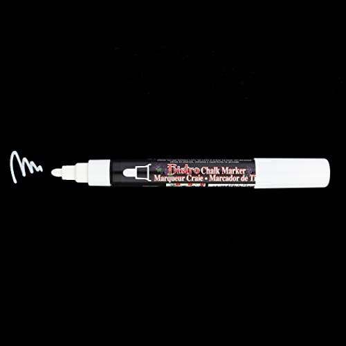 Uchida 480-C-0 Broad Point Tip Bistro Window Chalk Marker, White