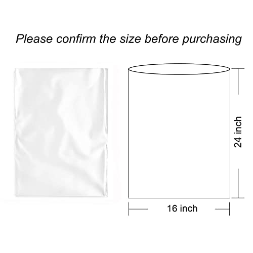Morepack 16x24Inches Cellophane Bags for Gift Baskets,Clear Cellophane Basket Bags 5Pieces