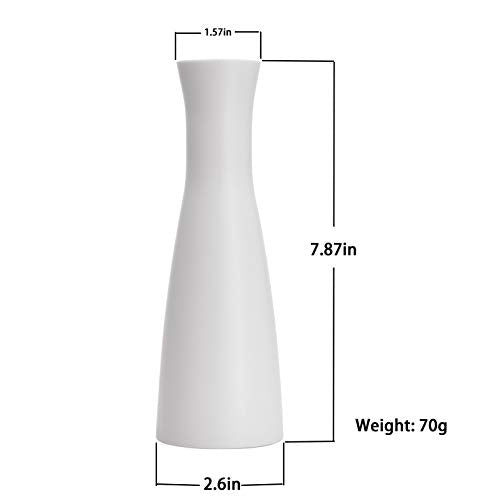 Tall Conic Composite Plastics Flower Vase, Small Bud Decorative Floral Vase Home Decor Centerpieces, Arranging Bouquets, Connected Tubes (Wide Caliber)