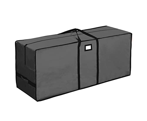 Christmas Tree Storage Bag, Waterproof Christmas Tree Storage, Fits Up to 7.5 ft Tall Artificial Disassembled Trees,Extra Large Heavy Duty Storage Container with Handles   (Grey, 47"x15"x20)