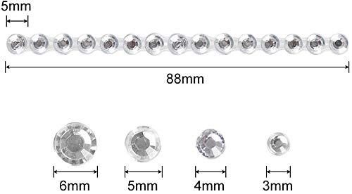 OUTUXED 1725pcs Rhinestones Stickers Self Adhesive Face Gems Jewels Stickers, Stick on Rhinestones for Hair, Makeup, Craft, Nail, Clothes, Shoes, Assorted Size