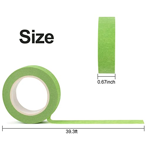 Guirnd 12PCS Colored Masking Tape, Kids Art Supplies Colored Tape, DIY Craft Tape, Colored Tape Rolls, Colored Painters Tape 1.7cm X 12m (2/3In X 13Yards)