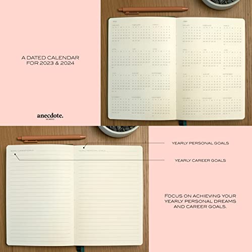 Anecdote 2023 Planner. A Daily, Weekly and Monthly Planner 2023. Achieve Your Goals With This Weekly Planner, A5 size, Hardcover Agenda. Start Anytime.
