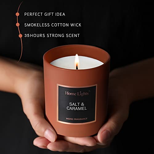 Scented Jar Candle with Favorite Natural Fragrances - Quality Soy Wax, Smokeless Cotton Wick, Long Lasting 35 Hour Burn. Includes Luxury Lid in Gift Pack