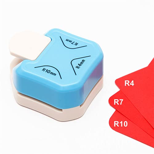 QIQQIKIN Paper Corner Rounder 3 in 1 (R4mm+R7mm+R10mm), Punches for Crafts, Cutter ,Envelope Punch Board ,Hole Puncher, Laminate, DIY Projects, Photo Cutter,Card Making Scrapbooking and Journaling