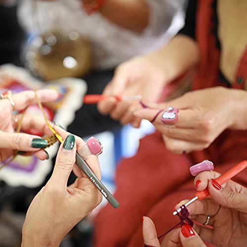 LAMXD Knit Counter Knitting Crochet Stitch Marker Row Counter,Finger Digital Counter,Stitch counters for Crocheting,Finger Counter with 20pcs Stitch Marker(Random Color)