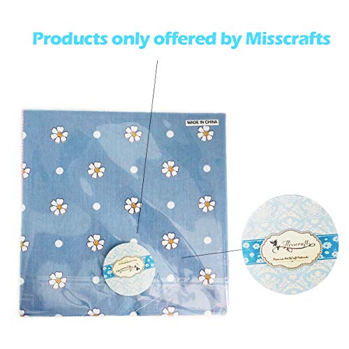 Quilting Fabric, Misscrafts 25pcs 8" x 8" (20cm x 20cm) Cotton Craft Fabric Bundle Patchwork Pre-Cut Quilt Squares for DIY Sewing Scrapbooking Quilting Dot Pattern