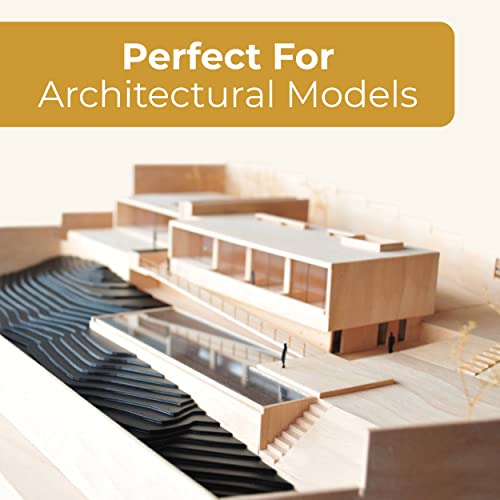 Calvana (24-Pack) 4”x6”x1/16” Balsa Sheets for Crafts - Perfect for Architectural Models Drawing Painting Wood Engraving Wood Burning Laser Scroll Sawing