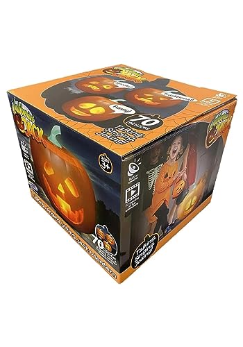 Mindscope Jabberin Jack XL Talking Animated Pumpkin with Built In Projector & Speaker Plug'n Play
