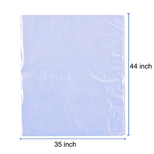 LazyMe Shrink Wrap Bags, Extra Large Jumbo Shrink Bags Clear Cellophane Bags for Gift Baskets - 35 x 44 Inch Christmas Basket Bags (10 pcs, XL)