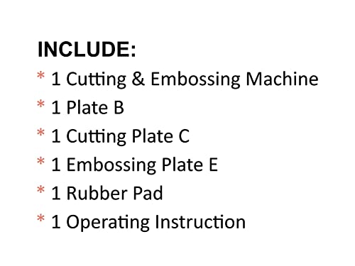 Bira 3 inch Die Cutting & Embossing Machine, Mini Die Cut Machine, 3 1/8" Feeding Slot for 3" Paper (Machine)