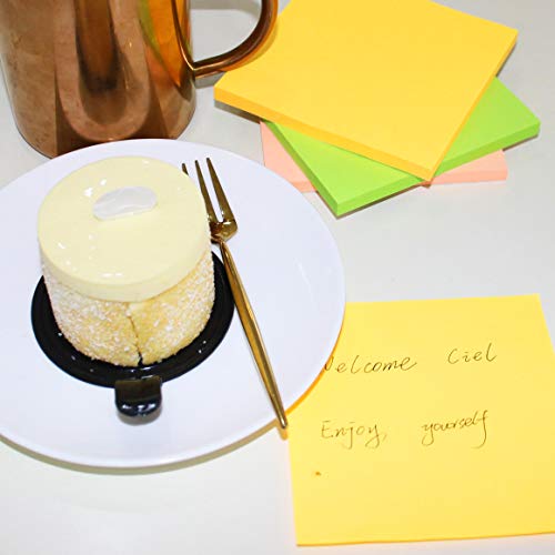 (8 Pack) Sticky Notes 3x3 Inches,Bright Colors Self-Stick Pads, Easy to Post for Home, Office, Notebook, 82 Sheets/pad