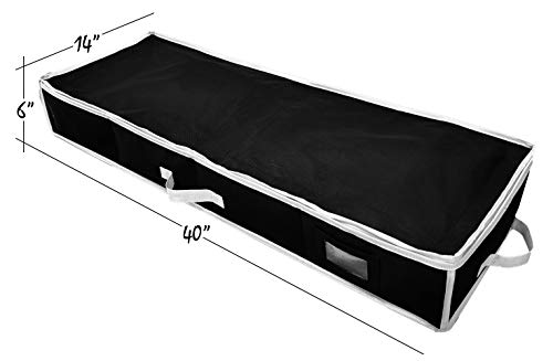 Handy Laundry Gift Wrap Storage Organizer, Easily organize Wrapping Paper, Ribbons, Bows, Scissors, Fits 18-24 Standard Rolls, Keeps Gift Supplies in Perfect Condition & Ready for Next Season, (Black)