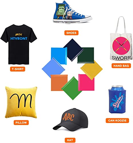 HTVRONT HTV Vinyl Rolls Heat Transfer Vinyl - 12" x 8ft White HTV Vinyl for Shirts, Iron on Vinyl for Cricut & Cameo - Easy to Cut & Weed for Heat Vinyl Design (White)