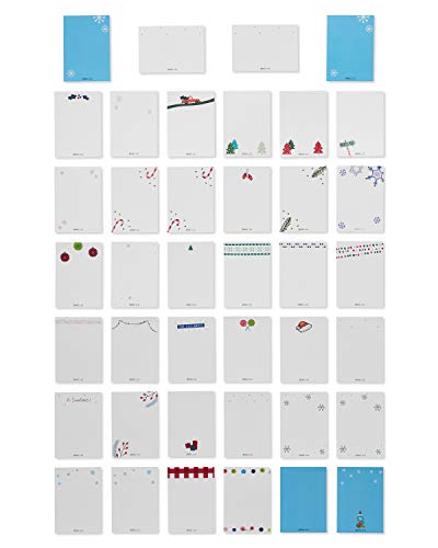 American Greetings Mini Christmas Cards for Kids Lunch Boxes, Holiday Cheer (40-Count)