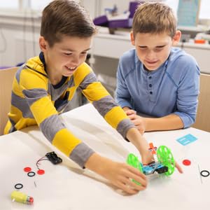 5 Set STEM Kits, STEM Projects for Kids Ages 8-12, Robotics for Kids, DC Motor Model Car Kit, Electric Building Engineering Experiment Science Kits, Toys Gifts for Boys and Girls Ages 8 9 10 11 12
