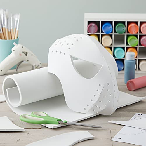 6mm EVA Foam Roll, White Foam Sheet for Cosplay Armor, Costumes, High Density 100 kg/m3 (14x39 in)