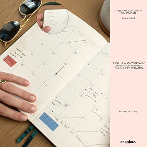Anecdote 2023 Planner. A Daily, Weekly and Monthly Planner 2023. Achieve Your Goals With This Weekly Planner, A5 size, Hardcover Agenda. Start Anytime.