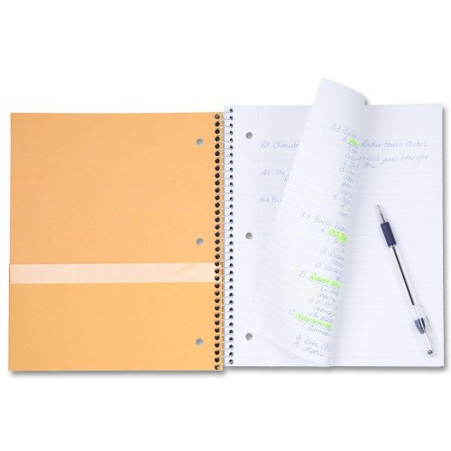 Five Star Spiral Notebook + Study App, 5-Subject, College Ruled Paper, Fights Ink Bleed, Water Resistant Cover, 8-1/2" x 11", 200 Sheets, Black (72081)