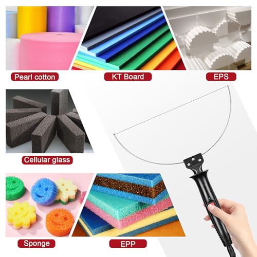 GOCHANGE 3 in 1 Foam Cutter Electric Cutting Machine Pen Tools Kit, 100-240V / 20W Styrofoam Cutting Pen with Electronic Voltage Transformer Adaptor