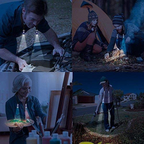 Rechargeable LED Book Light, Neck Hug Reading Lights for reading in Bed, Hand-Free Super Flexible, 3 Adjustable Brightness Levels, Perfect for Bookworms, Kids, Reading In Car, Crafts
