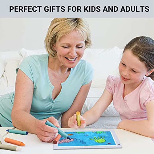 A4 Silver LED Trace Light Pad NXENTC Light Table USB Power LED Tracing Light Board for Artists,Drawing, Sketching, Animation