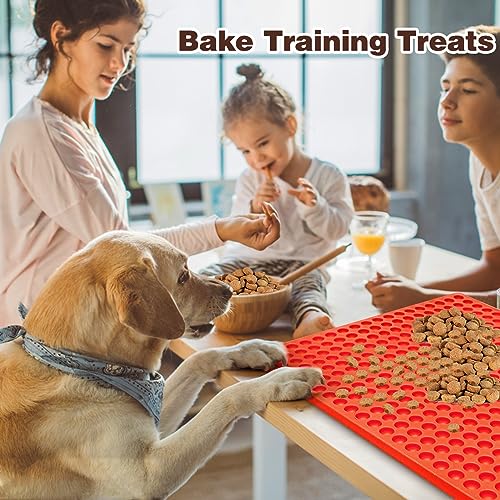 Palksky 468-Cavity Mini Round Silicone Mold/Chocolate Drops Mold/Dog Treats Pan/Semi Sphere Gummy Candy Molds for Ganache Jelly Caramels Cookies