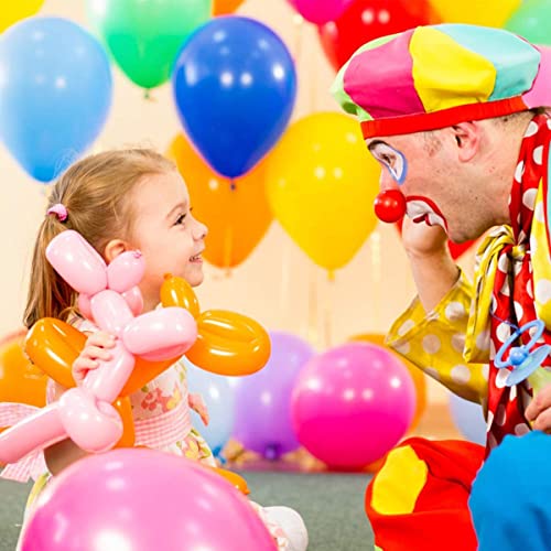 Latex Twisting Balloons, 260 N Balloons Kit for Balloon Animals with 2 Pumps, Professional Long Balloons to Make Animal for Birthday Party Clowns Wedding Decorations 100 Pcs