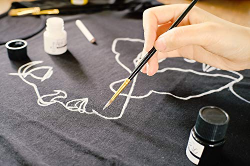 Mont Marte Permanent Fabric Paint Set 8 x 20ml Vivid Colours for Textile, Fabric, T-Shirt, Canvas, Wood, Ceramic, Glass