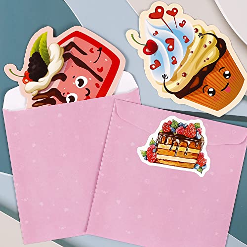 AOJOYS Valentines Day Cards for Kids, 36 Pack Kids Valentines Day Cards with Cute Temporary Tattoos, Pink Envelopes & 80PCS Stickers, Valentines Cards for Classroom Exchange