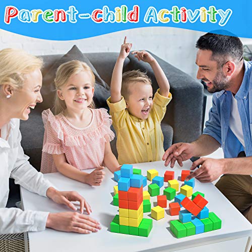 Asago Magnetic Blocks, 1.34 inch Large Magnetic Building Blocks, 3D Magnetic Cubes for Kids, Preschool Educational Construction Kit, Sensory Montessori Toys Kids Blocks for Boys Girls Toddlers