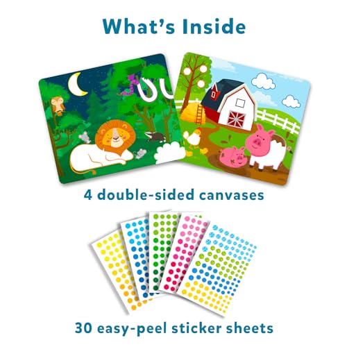 Skillmatics Art Activity - Dot It Animals, No Mess Sticker Art for Kids, Craft Kits, DIY Activity, Gifts for Boys & Girls Ages 3, 4, 5, 6, 7, Travel Toys for Toddlers
