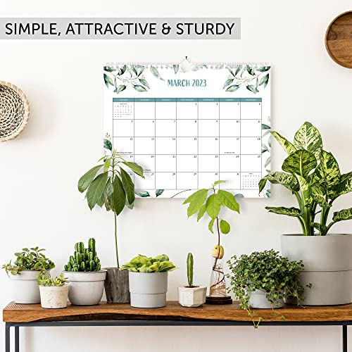 Aesthetic Greenery Wall Calendar - Runs Until July 2024 - The Perfect Monthly Calendar for Easy Planning - Incl. All of 2023
