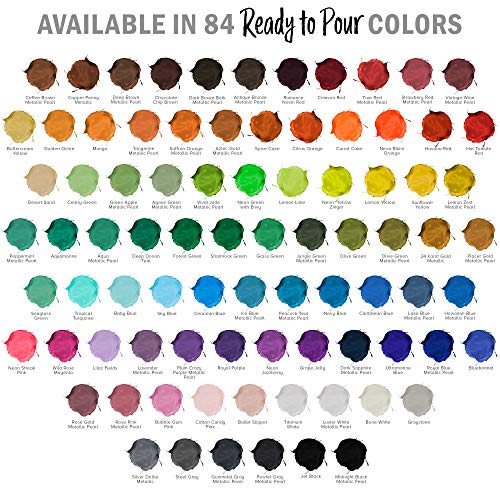 Pouring Masters Copper Penny Metallic Acrylic Ready to Pour Pouring Paint – Premium 8-Ounce Pre-Mixed Water-Based - For Canvas, Wood, Paper, Crafts, Tile, Rocks and more