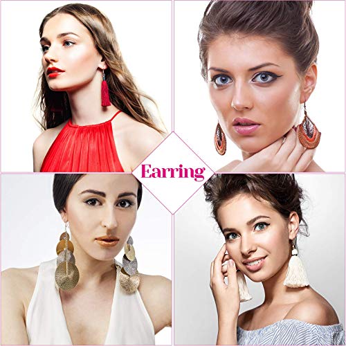 Earring Hooks, Anezus 1900Pcs Earring Making Supplies Kit with Jewelry Hooks, Fish Hook Earrings, Earring Backs, Jump Rings for Jewelry Making and Earring Repair,Gifts for Women
