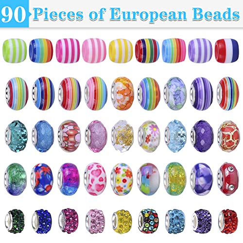 AIPRIDY Charm Bracelet Making Kit,DIY Craft for Girls, Unicorn Mermaid Crafts Gifts Set for Arts and Crafts for Girls Teens Ages 6-12 (150 Pieces)