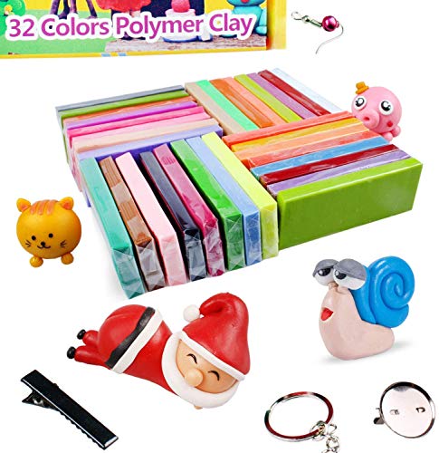 ifergoo Polymer Clay Kits, Oven Bake Clay Model Clay, Safe and Non-Toxic DIY Modeling Clay, Sculpting Clay Tools and Accessories,Ideal Gift for Children, Adults and Artists