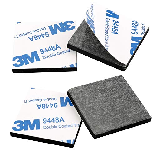 UPINS 120 Pack Double Sided Foam Tape Square Self-Adhesive Foam Tape Black Strong Tape Pads for DIY Art Crafts Supplies