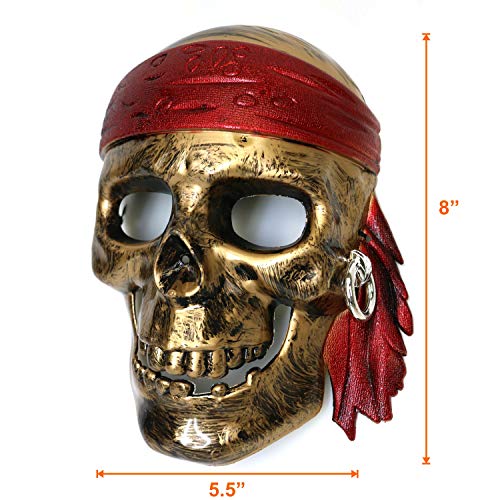 5-piece Halloween Pirate Costume Accessories for Kids, Pirate Role Play Set/Halloween Costumes for Boys/Pirate Paraphernalia