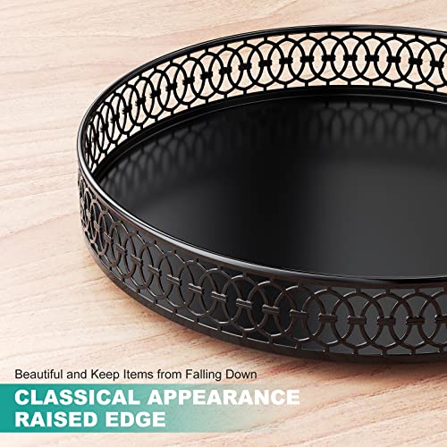 Lazy Susan Organizer, 11 Inch Lazy Susan Turntable for Cabinet Table, PHINOX Turntable Organizer Lazy Susan Spice Rack with Non-Slip Pad, Lazy Susan for Kitchen Bathroom Pantry Vanity (Metal)