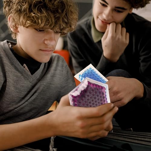 Sensory Toy 6 Pack, Shapes Learning Toy, Fidget Stress Toys for Autism/ Anxiety Relief for Adults, Unique Stocking Stuffers (Shape)