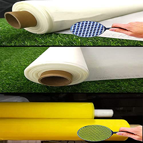 3 Yards 1.27 Meters Silk Screen Printing Fabric Mesh Screen Printing Mesh Wide High Tension Mesh Making Ink Supplies 160 Mesh(64T)
